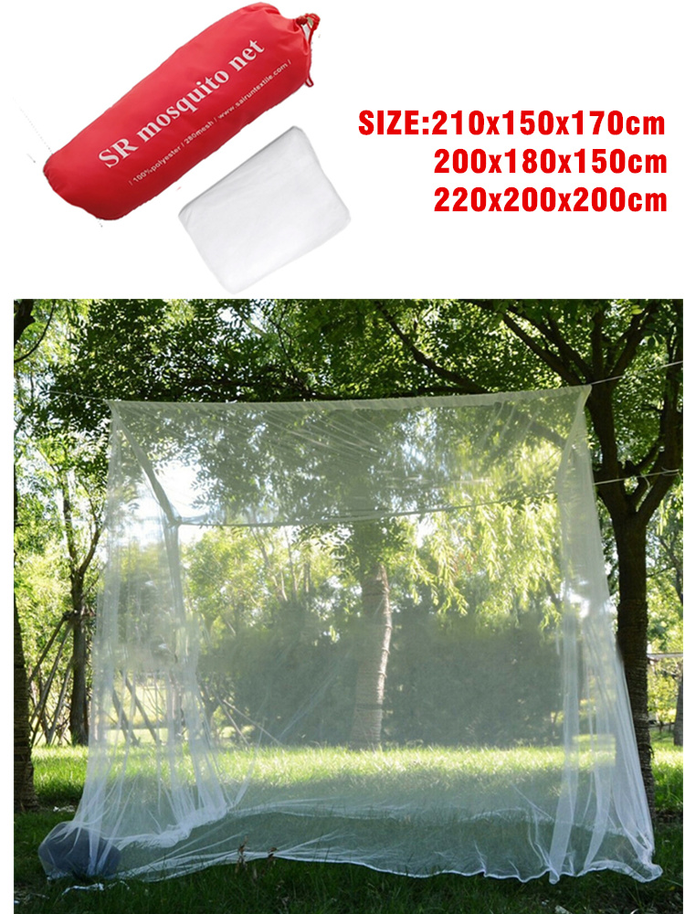 Cheap Goat Tents Square White Sleeping Outdoor Camping Mosquito Net Travel Camping Repellent Tent Hanging Bed Fishing Hiking with Storage Bag Tents 